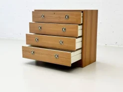 Pamono Chest of Drawers in Pine Veneer from AB Svenska Möbelfabriken, Sweden, 1970s><noscript><img width=