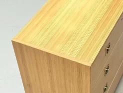 Pamono Chest of Drawers in Pine Veneer from AB Svenska Möbelfabriken, Sweden, 1970s><noscript><img width=