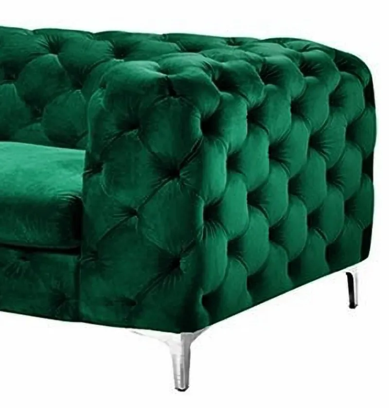 Pamono Chester Two-Seater Sofa in Green Velvet by Europa Antiques> Seating