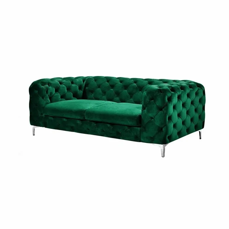 Pamono Chester Two-Seater Sofa in Green Velvet by Europa Antiques> Seating