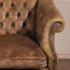 Best Pamono Chesterfield 3-Seater Sofa in Light Olive Leather, 1930s