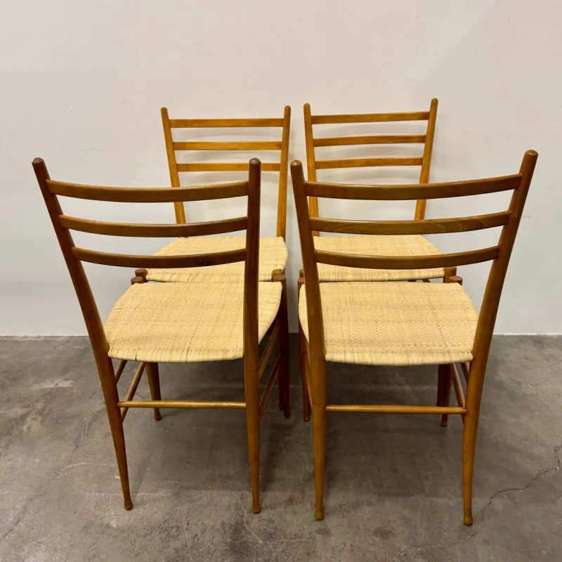 Pamono Chiavari Chairs Mod. Gobbetta, Set of 4> Living Room Sets