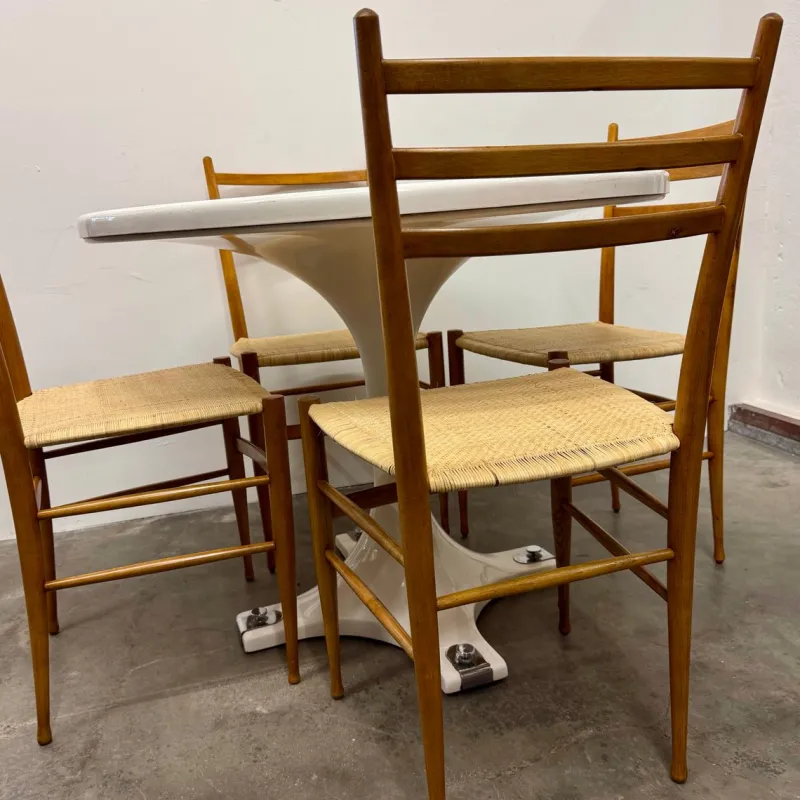 Pamono Chiavari Chairs Mod. Gobbetta, Set of 4> Living Room Sets