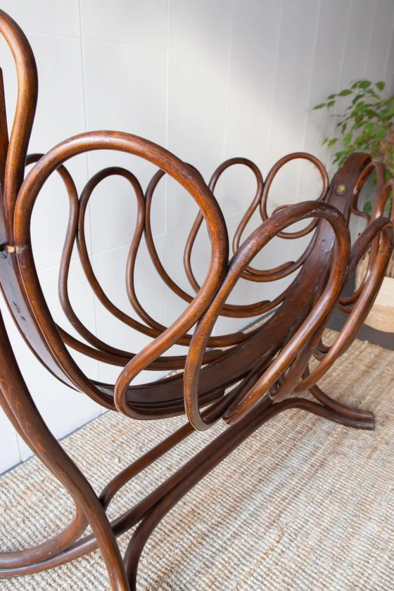 Pamono Child Cradle by Jacob & Josef Kohn for Thonet, 1895> Children's Chairs