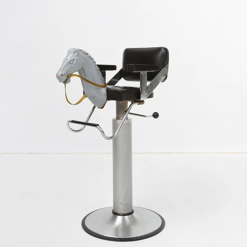Pamono Children's Barber Chair with Horse Head, Belgium, 1950s> Children's Chairs