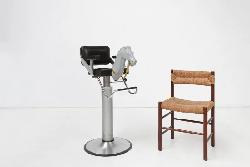 Pamono Children's Barber Chair with Horse Head, Belgium, 1950s> Children's Chairs