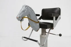 Pamono Children's Barber Chair with Horse Head, Belgium, 1950s><noscript><img width=