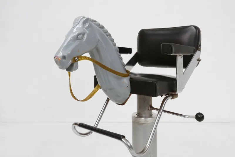 Pamono Children's Barber Chair with Horse Head, Belgium, 1950s> Children's Chairs