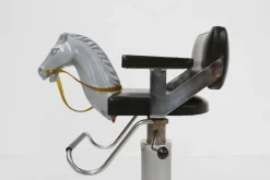 Pamono Children's Barber Chair with Horse Head, Belgium, 1950s><noscript><img width=