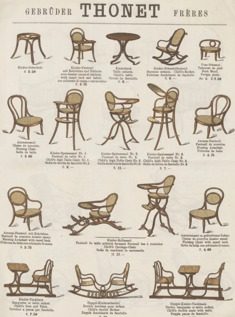 Pamono Children's Chair from Thonet, 1910s> Children's Chairs