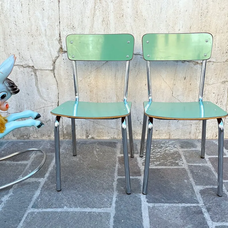 Sale Pamono Children's Chair in Green Formica, 1960s
