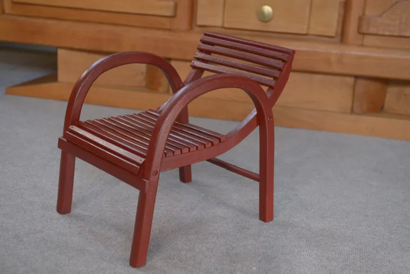 Pamono Children's Chair in Red Bentwood from Baumann, 1930s> Children's Chairs