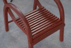 Pamono Children's Chair in Red Bentwood from Baumann, 1930s><noscript><img width=