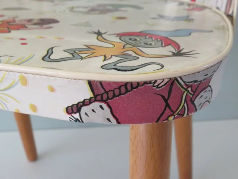 Pamono Children's Chair with Fairytale Skai Upholstery, 1950s> Children's Chairs
