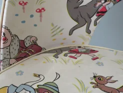 Pamono Children's Chair with Fairytale Skai Upholstery, 1950s><noscript><img width=