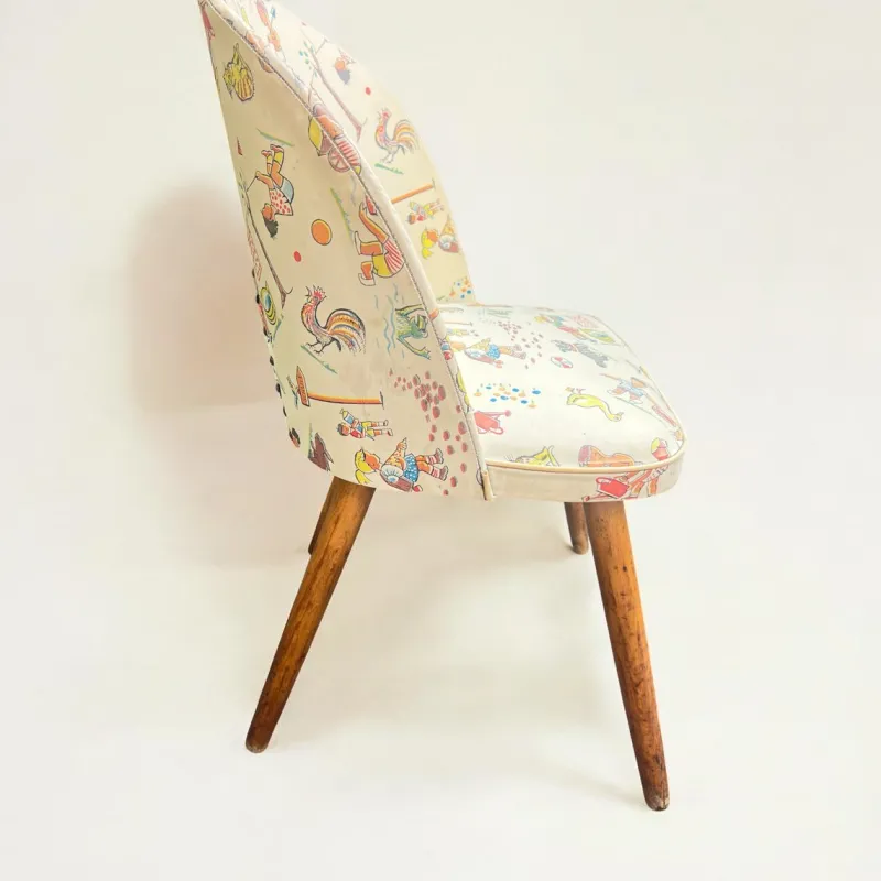 Hot Pamono Children's Chair with School Motif, Germany, 1950s