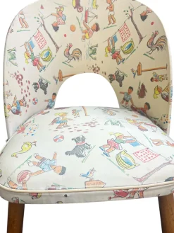 Hot Pamono Children's Chair with School Motif, Germany, 1950s