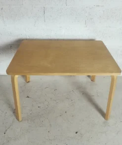 Pamono Children's Chairs and Table attributed to Alvar Aalto for Artek, 1970s, Set of 7