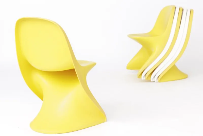 Pamono Childrens Chairs Cassalino by Alexander Begge for Manufacturer Casala, Germany, 1970s, Set of 7> Children's Chairs
