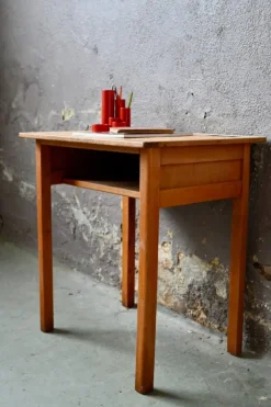 Sale Pamono Childrens Desk & School Chair, 1950s, Set of 2
