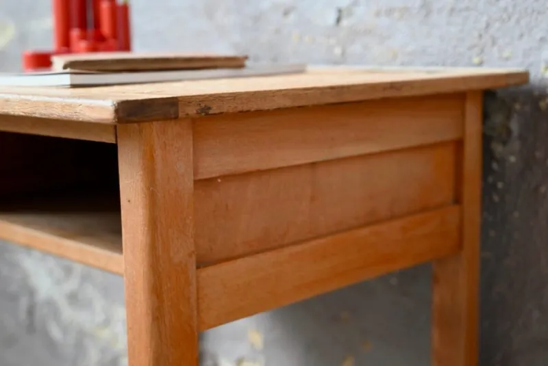 Sale Pamono Childrens Desk & School Chair, 1950s, Set of 2