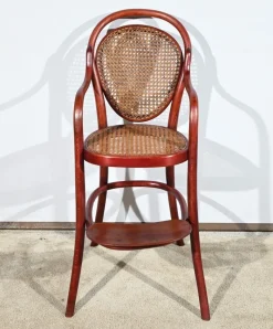 Pamono Children's High Chair in Beech by Michael Thonet for Thonet, 1890s> Children's Chairs