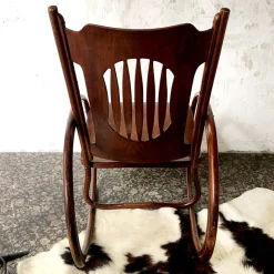 Pamono Children's Rocking Chair from Jacob & Josef Kohn, Austria, Early 1900s><noscript><img width=