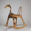 Sale Pamono Childrens Rocking Horse in Bamboo and Rattan, 1960s