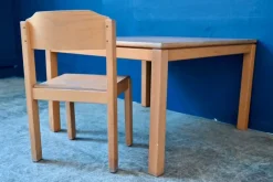 Outlet Pamono Children's Table and Chair, Set of 2