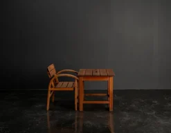Online Pamono Childrens Table and Chair Set in Beech and Pine, 1960s, Set of 2