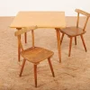 Online Pamono Childrens Table and Chairs by Jacob Müller for Wohnhilfe, Set of 3
