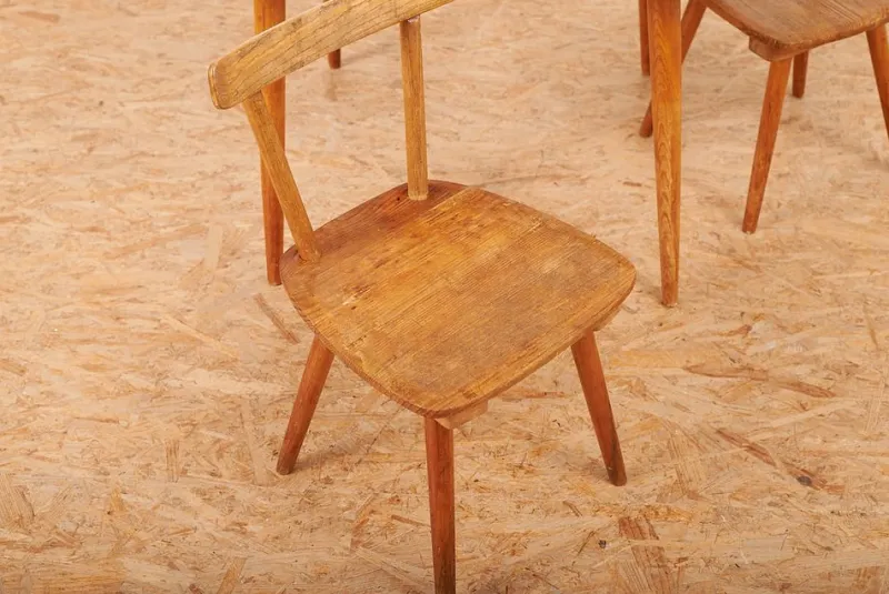 Online Pamono Childrens Table and Chairs by Jacob Müller for Wohnhilfe, Set of 3