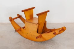 Pamono Children's Wooden Rocking Horse><noscript><img width=