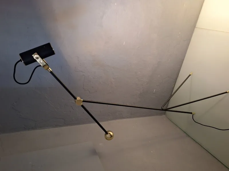 Hot Pamono Chilum Floor Lamp in Brass and Iron by William Pianta for Nahoor, 2010s