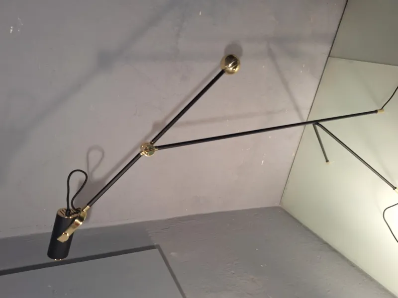 Hot Pamono Chilum Floor Lamp in Brass and Iron by William Pianta for Nahoor, 2010s