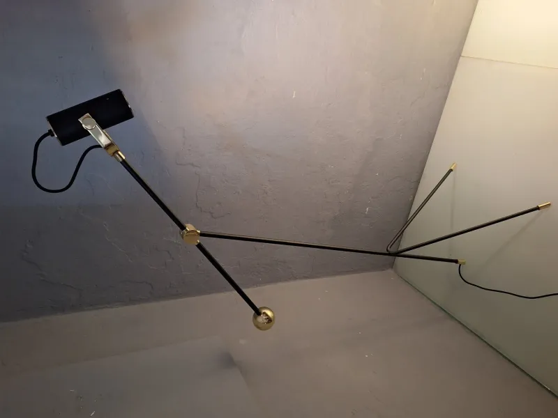 Hot Pamono Chilum Floor Lamp in Brass and Iron by William Pianta for Nahoor, 2010s
