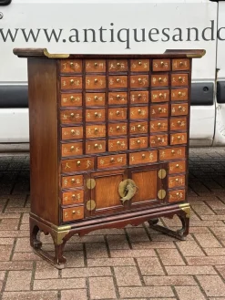 Clearance Pamono Chinese Apothecary Cabinet in Brass