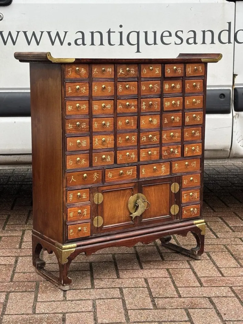 Clearance Pamono Chinese Apothecary Cabinet in Brass