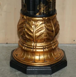 Online Pamono Chinese Neoclassical Style Chinoiserie Lacquered Torcheres Columns, 1920s, Set of 2
