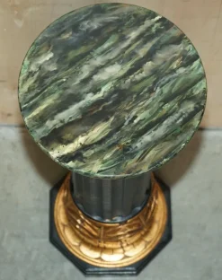 Online Pamono Chinese Neoclassical Style Chinoiserie Lacquered Torcheres Columns, 1920s, Set of 2