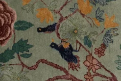 Online Pamono Chinese Style Rug in Red with Green and Blue Pictorial from R&K Principal Jahanshah Nazmiyal