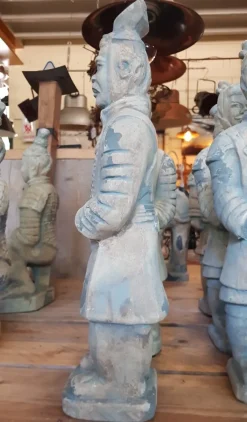 Pamono Chinese Terracotta General Warrior Soldier Statue><noscript><img width=