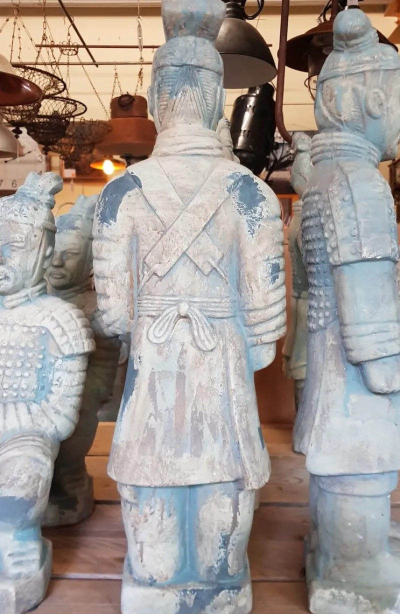Pamono Chinese Terracotta General Warrior Soldier Big Statue> Garden Accessories