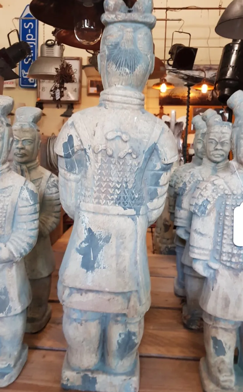 Pamono Chinese Terracotta Officer Warrior Soldier Big Statue> Garden Accessories