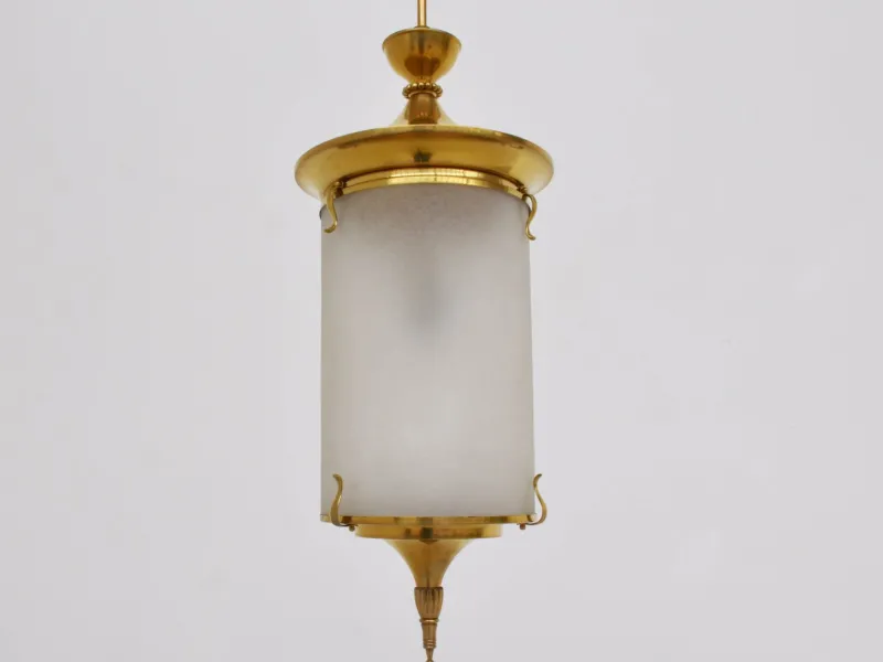 Pamono Chinoiserie Lantern Light attributed to Oscar Torlasco for Lumi, Italy, 1950s> Ceiling Lights