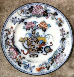 Clearance Pamono Chinoserie Style Noma Pattern Plates from Ridgway, 1835, Set of 2