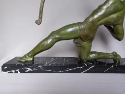 Best Pamono Chiparus, Art Deco Figure, 1920s, Metal on Marble Base