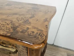 Pamono Chippendale Carved and Worked Chest of 6 Drawers with Central Mirrored Door, 1950s><noscript><img width=
