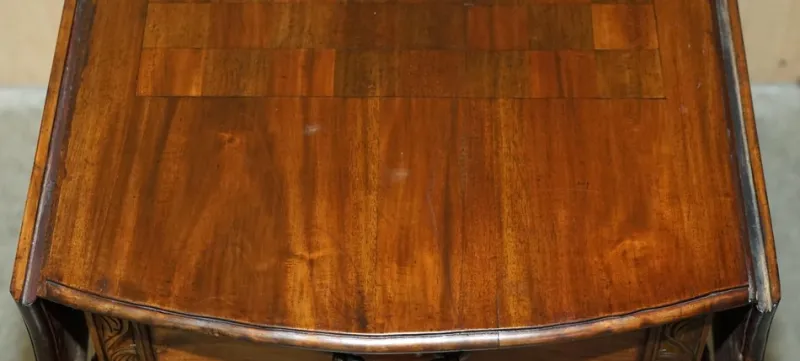 Pamono Chippendale Style Claw & Ball Feet Extending Chess Board Table, 1920s> Game Tables