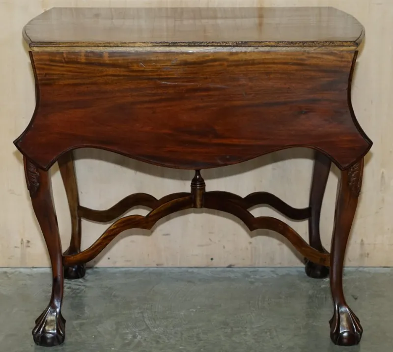 Pamono Chippendale Style Claw & Ball Feet Extending Chess Board Table, 1920s> Game Tables